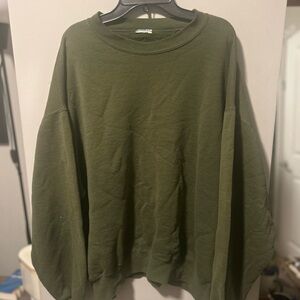 Vintage Olive Green Men's Sweater